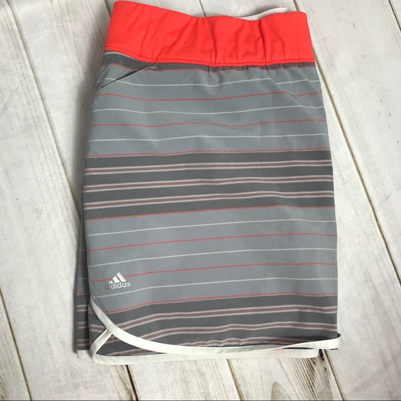 Adidas Gray and Orange Skort Golf Skirt - Picture 12 of 12